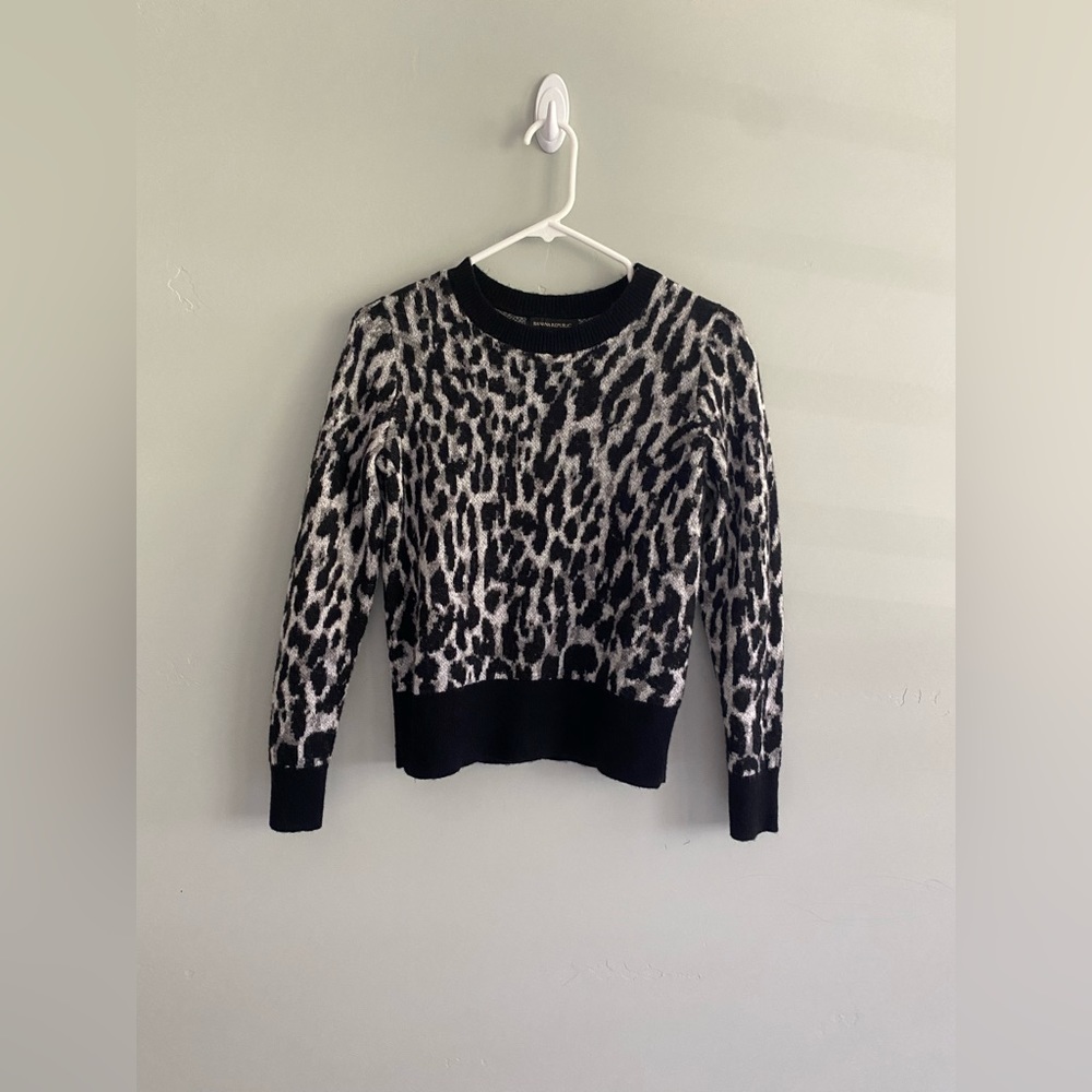 Banana Republic Wool & Alpaca Sweater in Leopard print in PXS
